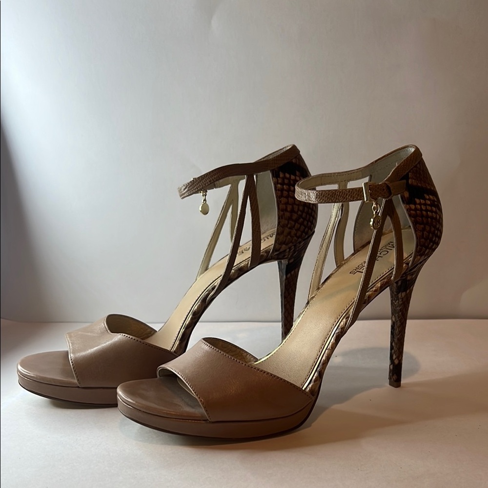 Michael Kors Brown High Heel Suede Heels